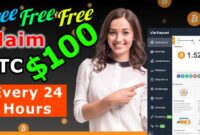 Claim Free $100 Bitcoin Every 24 Hours Free Bitcoin Mining Site Behamer.com LLC